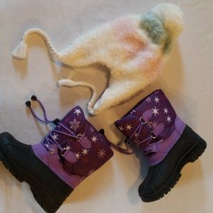Girl snow boots like new